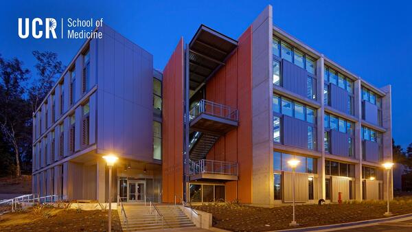 SOM Research Building at Night
